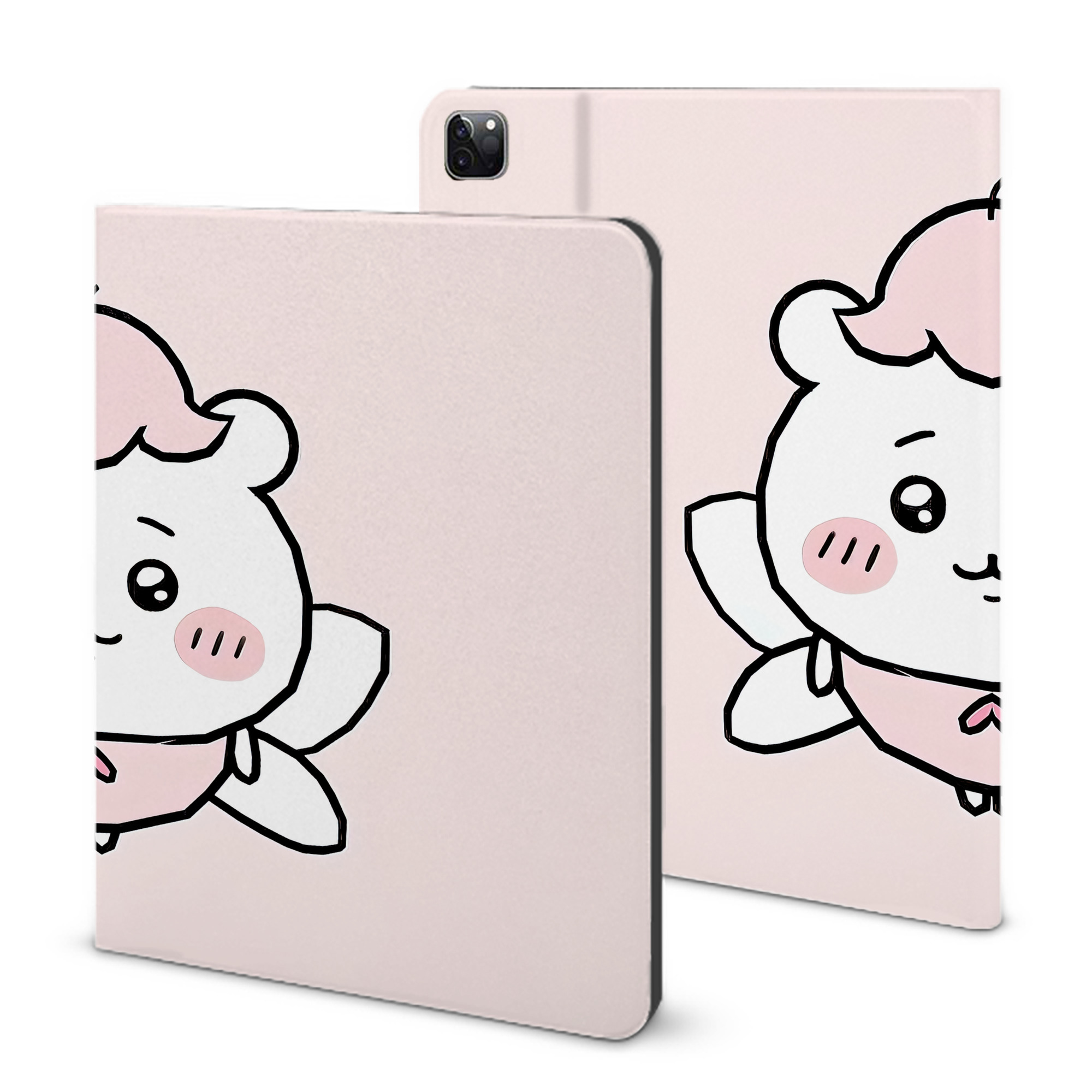 （画像用） ちいかわ Chii-kawa IPad ケース ブック型 PUレザー TPU 耐衝撃 軽量 薄型 ペン収納なし 全面保護 IPad 各モデル対応